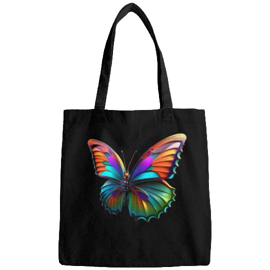 colorful flying butterfly 3d Multicolored wings Bags