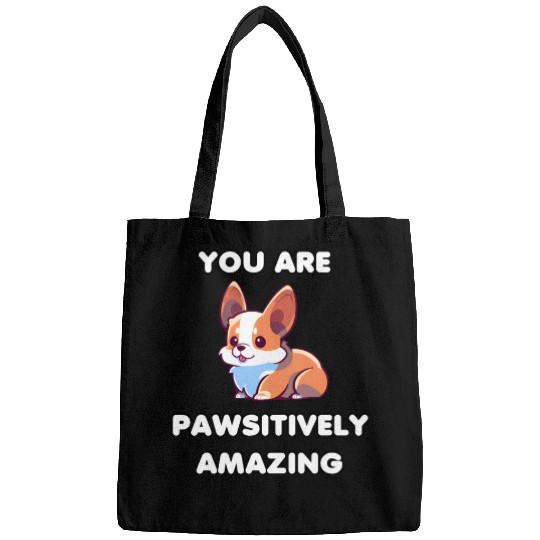 Motivational Corgi Positivity Bags