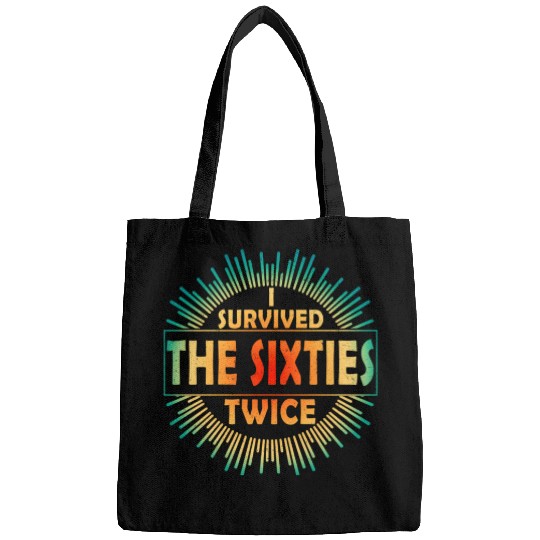 I Survived The Sixties 60S Twice Bags
