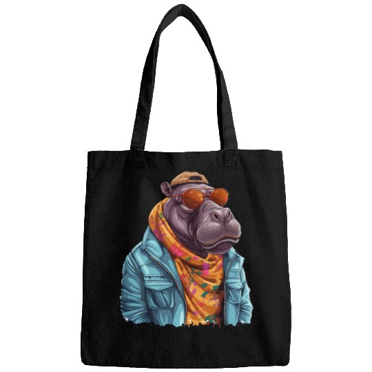 Graffiti Hippo. Heavyweight Strength. Bags