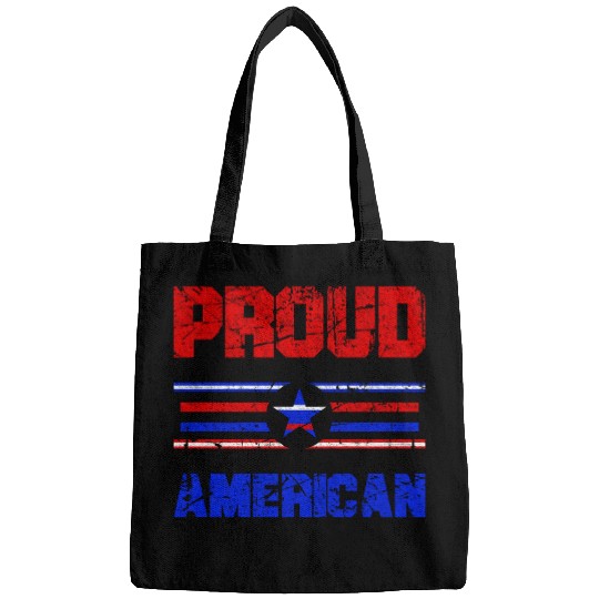 Proud American USA Flag, Patriotic 4th of July Bags