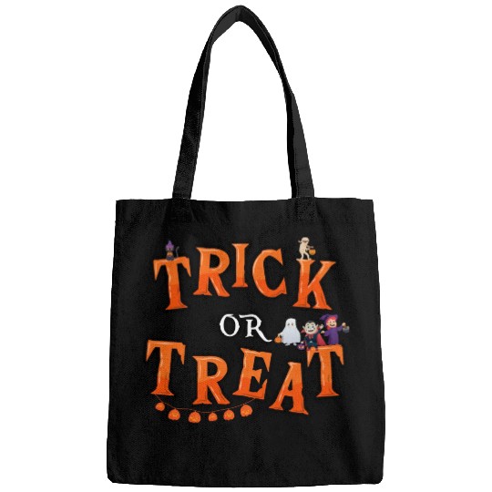 Trick or Treat kids,ghost,witch and vampire ,cat Bags