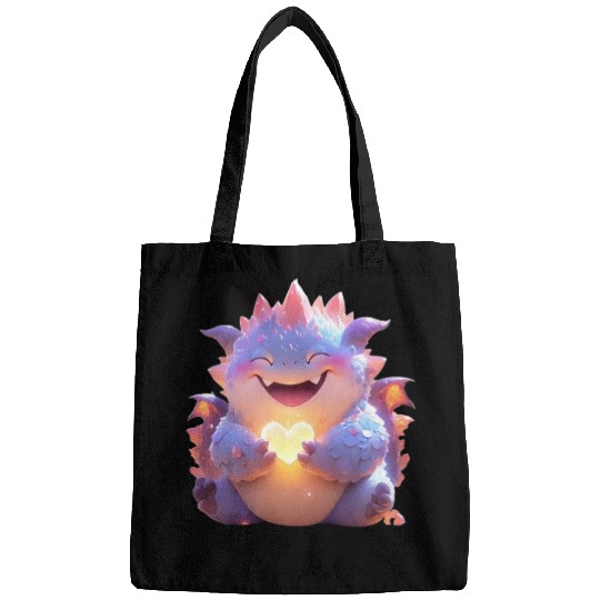 Baby-purple-Heart-dragon-Q Bags