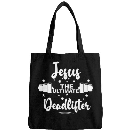 Jesus The Ultimate Deadlifted Retro Jesus Bags