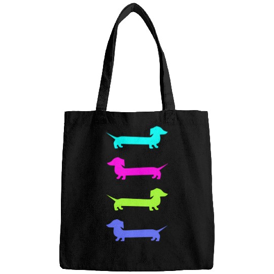 Doe Brightly Colored Dachshunds Bags