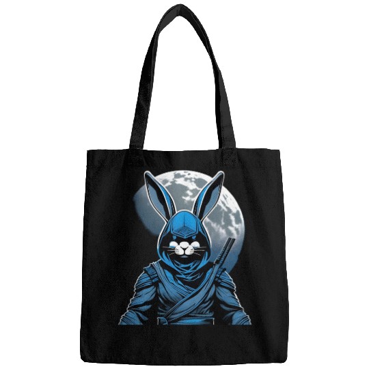 Moonshadow Rabbit Ninja: Lunar Elegance Unleashed Bags