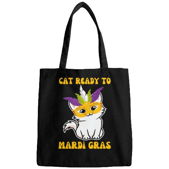 Cat Ready To Mardi Gras Bags