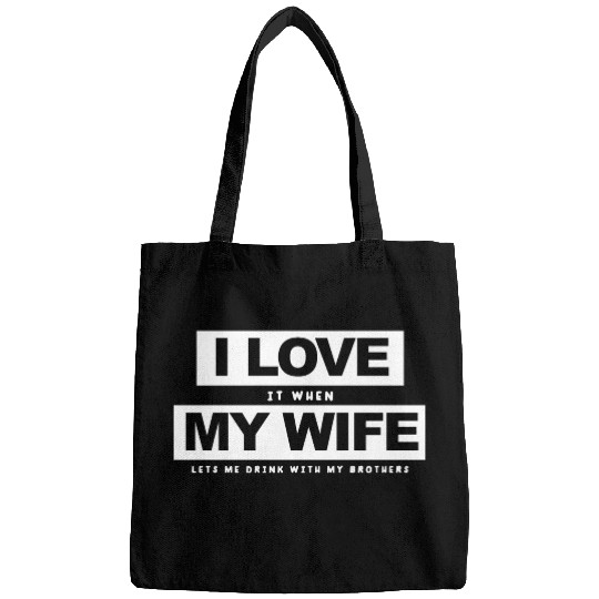 I Love My Wife Husband And Wife Bags