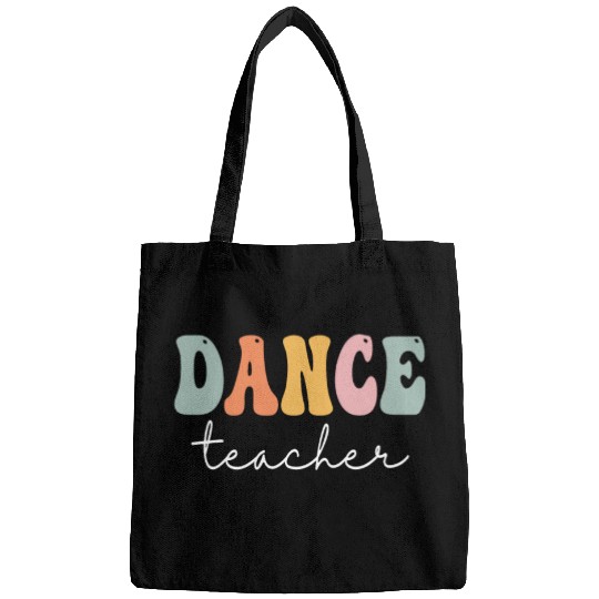 Dance Teacher Retro Groovy Vintage Happy First Day Bags