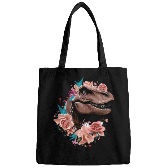 Flowery dinosaur Bags