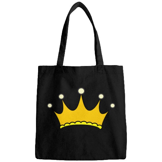 Simple crown gold Bags