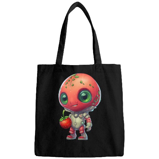 Red Alien Strawberry: Cute Fusion Bags