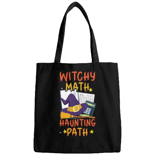 Witchy Math Haunting Path Accountant Halloween Bags