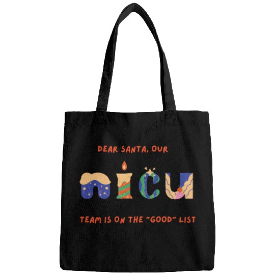 Funny NICU Christmas design Bags