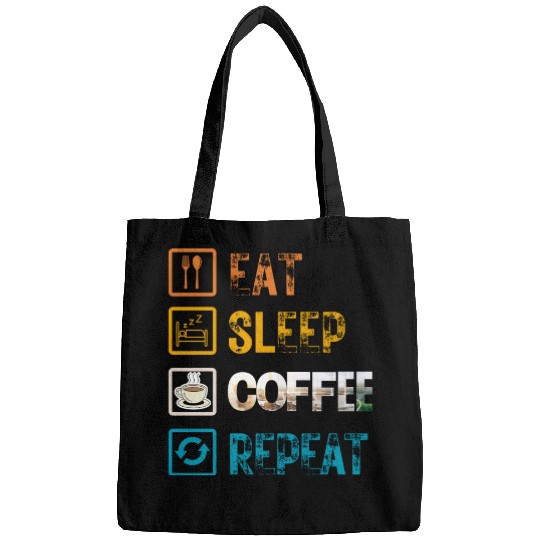 Eat Sleep Coffee Repeat Bags
