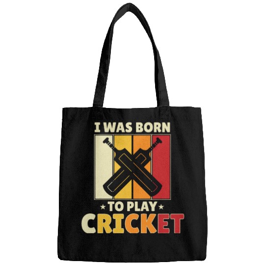 I Was Born To Play Cricket Bags