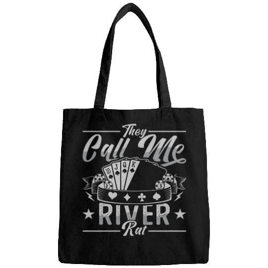 Poker Dice They Call Me River Rat Loves Card Game Bags