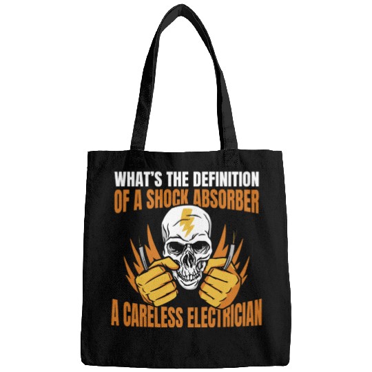 Electrician Funny Construction Electrician Bags