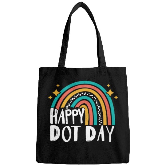 Happy Dot Day Rainbow Polka Dot International Bags