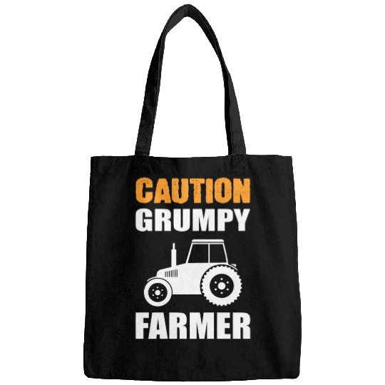 Caution Grumpy Farmer Bags