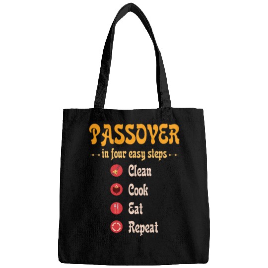 Passover 4 steps Clean Cook Eat Repeat Matzah Bags