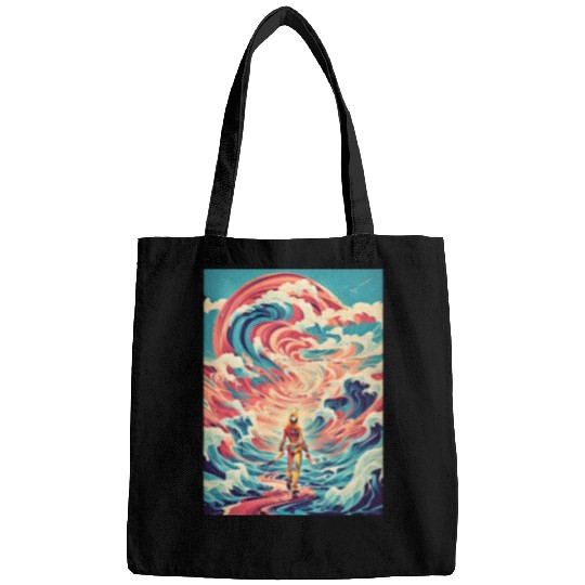 Retro Wave Nostalgia Bags