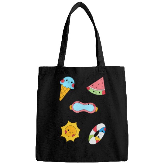 Cute Summer Pool Party Sticker Pack Bags