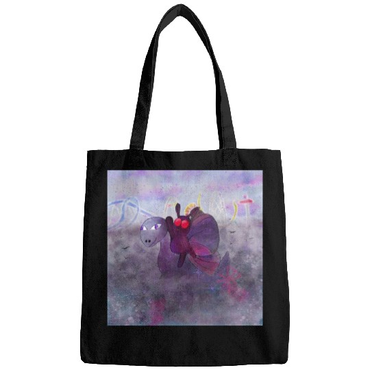 Mothman and Bessie the Lake Erie Monster's Vacay Bags