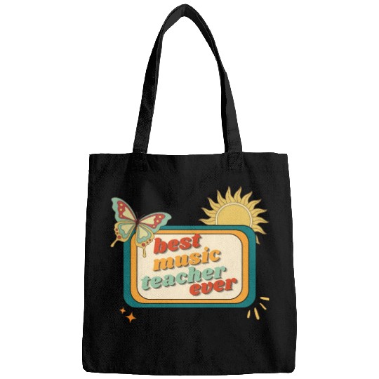 Teacher Appreciation, best music teacher ever Bags