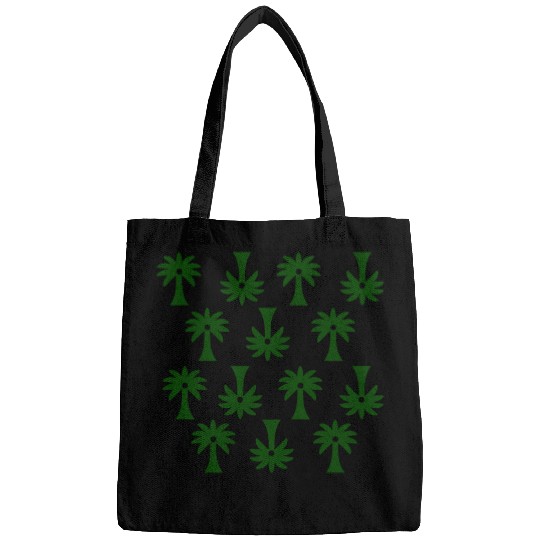 Green Palm Tree Pattern Bags