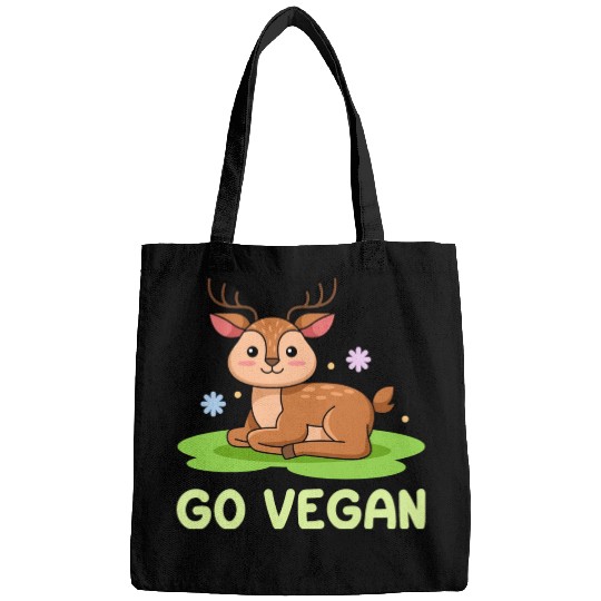 Deer Design for proud Vegans Bags