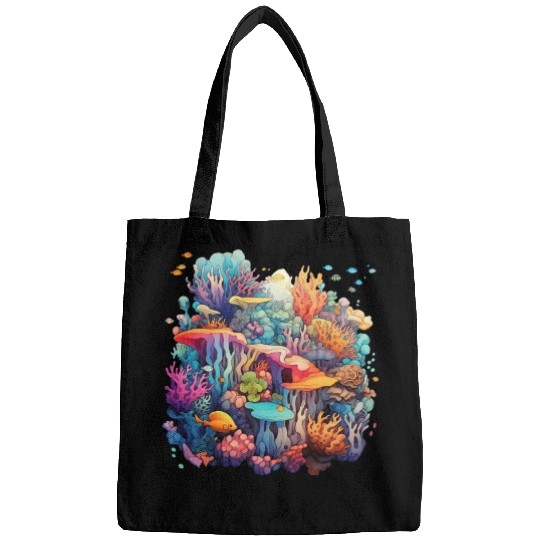 Coral Kaleidoscope: Nature's Mosaic Bags