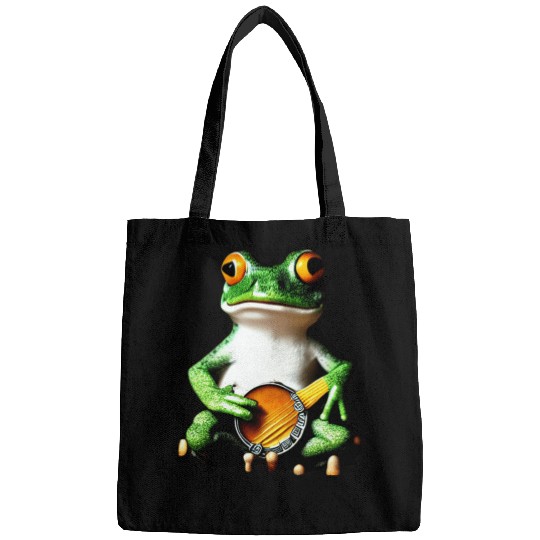 Frog Playing Banjo Bags