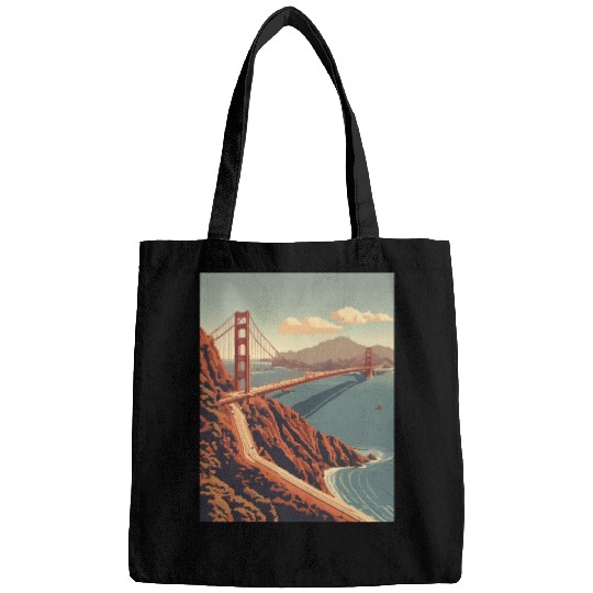 Golden Gate Bridge California Bags, Golden Gate