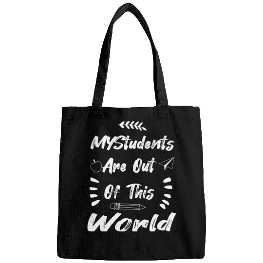 Teacher gift Students funny Cute World Design Bags