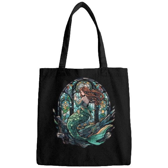 Stained Glass Mermaid Bags