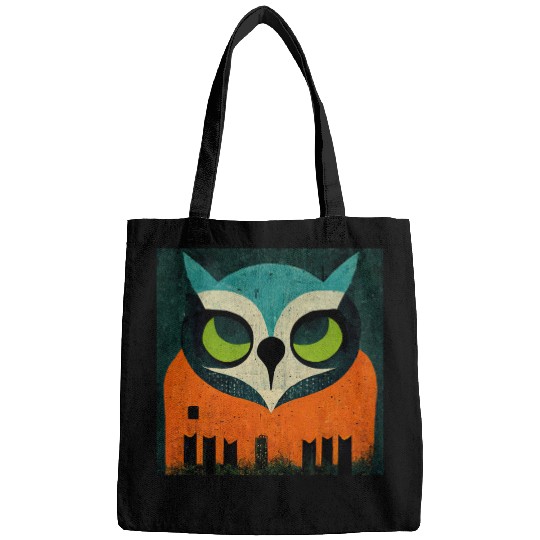 Mod Owl: Teal-Headed Owl Bags