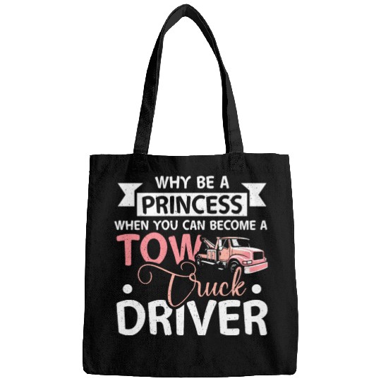 Girl prinzess tow truck driver Bags