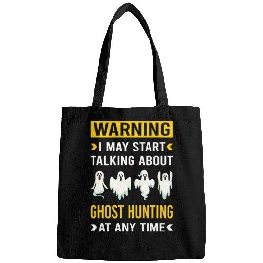 Warning Ghost Hunting Hunter Paranormal Bags