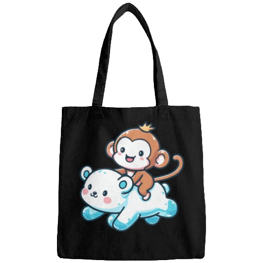 Polar Bear Cute Monkey Companion Bags