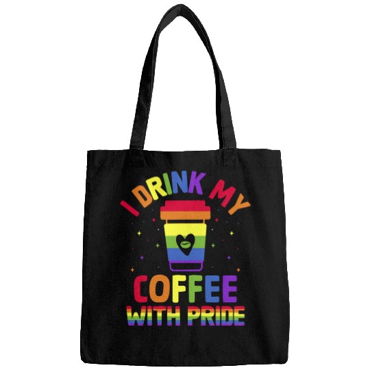 Gay Pride Parade Caffeine LGBTQ Coffee Drinker Bags
