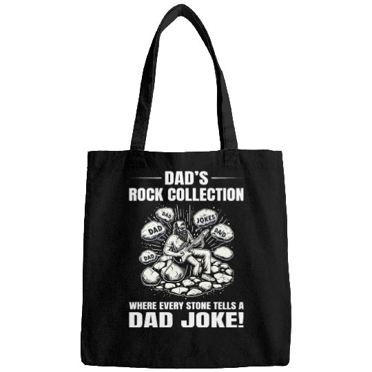 Rock Collecting Dad Guitar Music Geology Bags