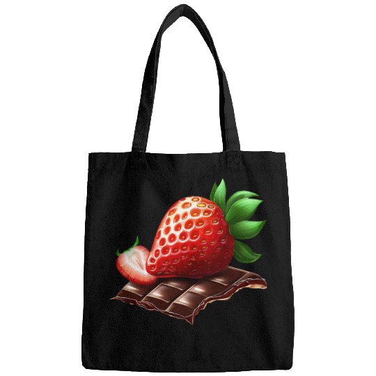 Sweet Temptation: Strawberry Meets Dark Chocolate Bags