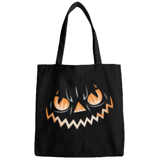 Creepy Jack o Lantern Carved Halloween Pumpkin Bags