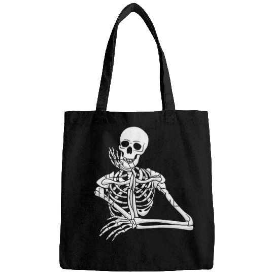 Never Better Skeleton sticker & Bags