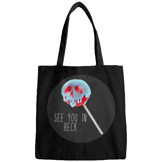 See You In Heck Poison Skull Candy Bags