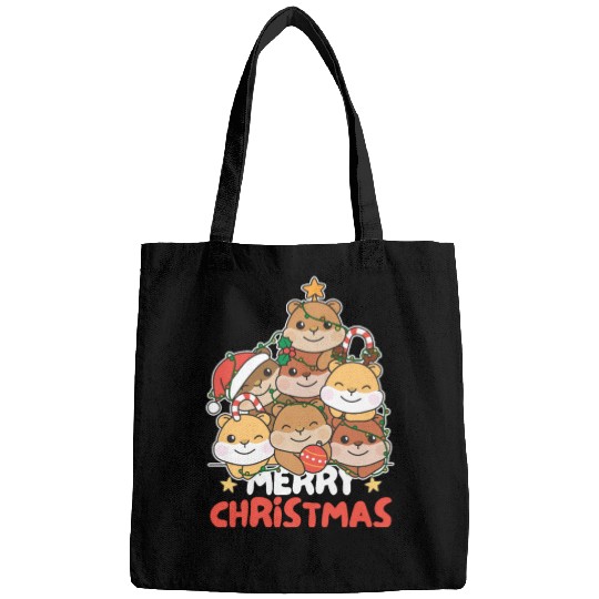 Hamster Christmas Tree Merry Christmas Bags