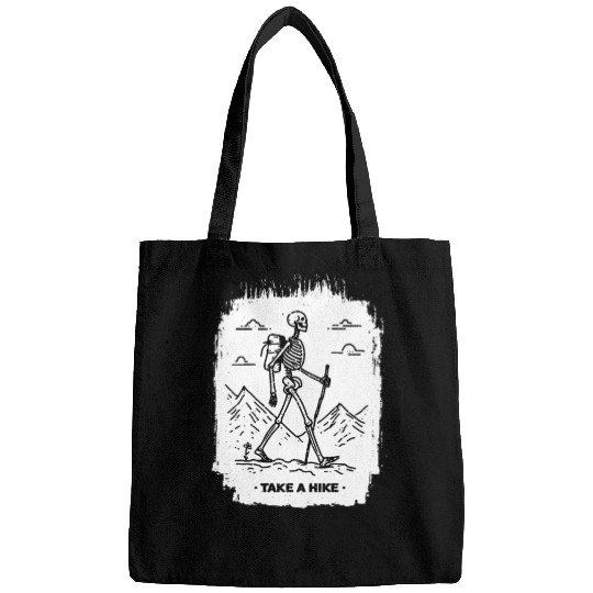 Take a Hike - White Ink Bags