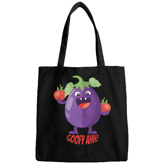 Eggplant Tomato Party Goofy Ahh Bags