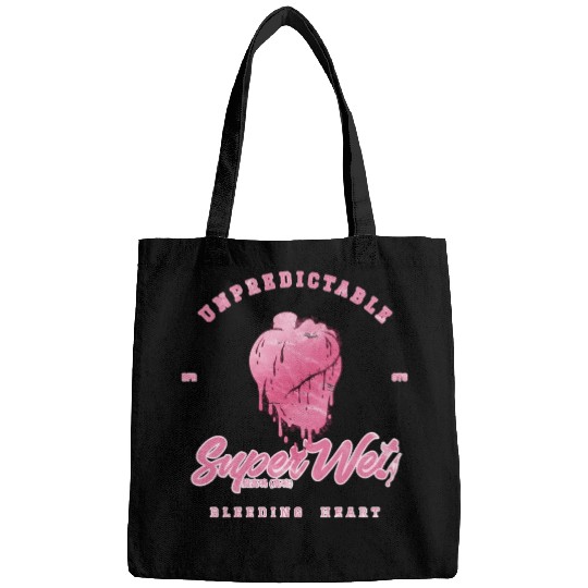 Unpredictable bleeding heart (pale style) Bags